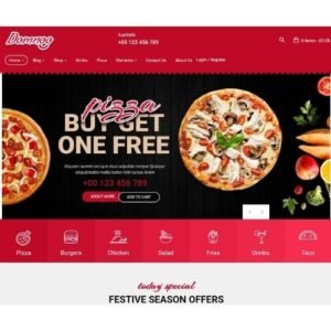 Domnoo – Pizza & Restaurant WordPress Theme - DigitalStoreDeals.com