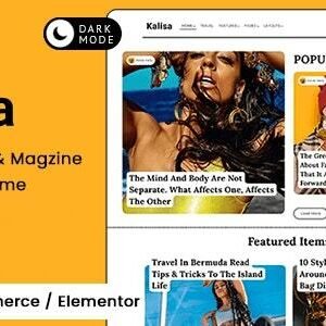 Kalisa - Blog & Magazine WordPress Theme - DigitalStoreDeals.com