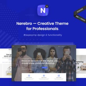 Norebro - Creative Portfolio Theme for Multipurpose Usage - DigitalStoreDeals.com