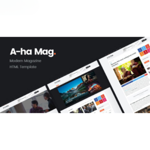 AhaMag - Modern Magazine HTML Template - DigitalStoreDeals.com