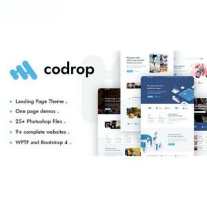 Codrop - App Landing Page Theme - DigitalStoreDeals.com