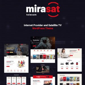 Mirasat - Internet Provider and Satellite TV WordPress Theme - DigitalStoreDeals.com