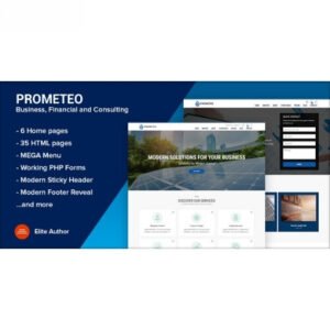 Prometeo - Business and Financial Site Template - DigitalStoreDeals.com