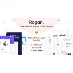 Rogan - Creative Multipurpose HTML + RTL Template - DigitalStoreDeals.com