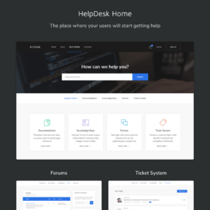 Amdesk – HelpDesk and Knowledge Base HTML template - DigitalStoreDeals.com