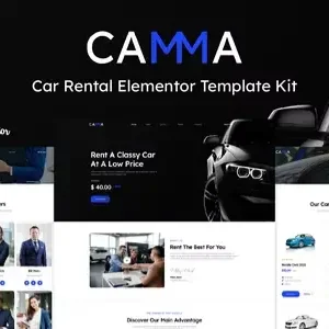 Camma – Car Rental Elementor Template Kit - DigitalStoreDeals.com