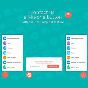 Contact us all-in-one button with callback request feature for WordPress - DigitalStoreDeals.com