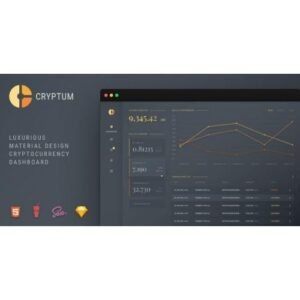 Cryptum – Luxurious Cryptocurrency Material Design Admin Dashboard - DigitalStoreDeals.com