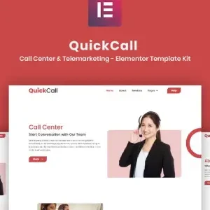 Quick Call – Call Center Elementor Template Kit - DigitalStoreDeals.com