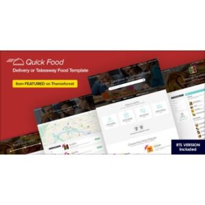 QuickFood – Delivery or Takeaway Food Template - DigitalStoreDeals.com