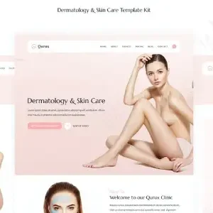 Qurux – Dermatology & Skin Care Elementor Template Kit - DigitalStoreDeals.com