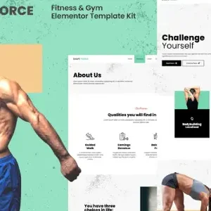 Shape Force – Fitness & Gym Elementor Template Kit - DigitalStoreDeals.com