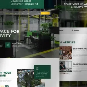 Spacehub – Coworking & Creative Space Elementor Template Kit - DigitalStoreDeals.com