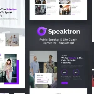 Speaktron – Public Speaker & Life Coach Elementor Template Kit - DigitalStoreDeals.com