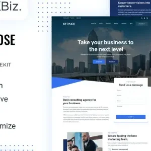 STRACK Biz Elementor Template Kit - DigitalStoreDeals.com