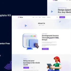 Telce – Creative Agency Elementor Template Kit - DigitalStoreDeals.com