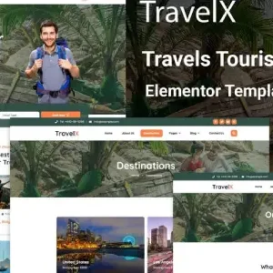 TravelX – Travels Tourism Agency Elementor Template Kit - DigitalStoreDeals.com