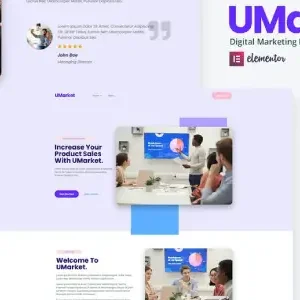 UMarket – Digital Marketing Elementor Template Kit - DigitalStoreDeals.com