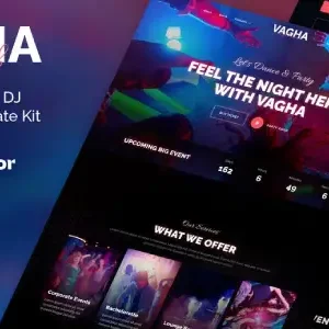 Vagha – Night Club & DJ Elementor Template Kit - DigitalStoreDeals.com