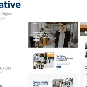 WeCreative – Digital Agency Elementor Template Kit - DigitalStoreDeals.com