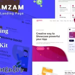 Zamzam – App Landing Elementor Template Kit - DigitalStoreDeals.com