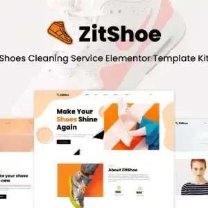 Zitshoe – Shoes Cleaning Service Elementor Template Kit - DigitalStoreDeals.com